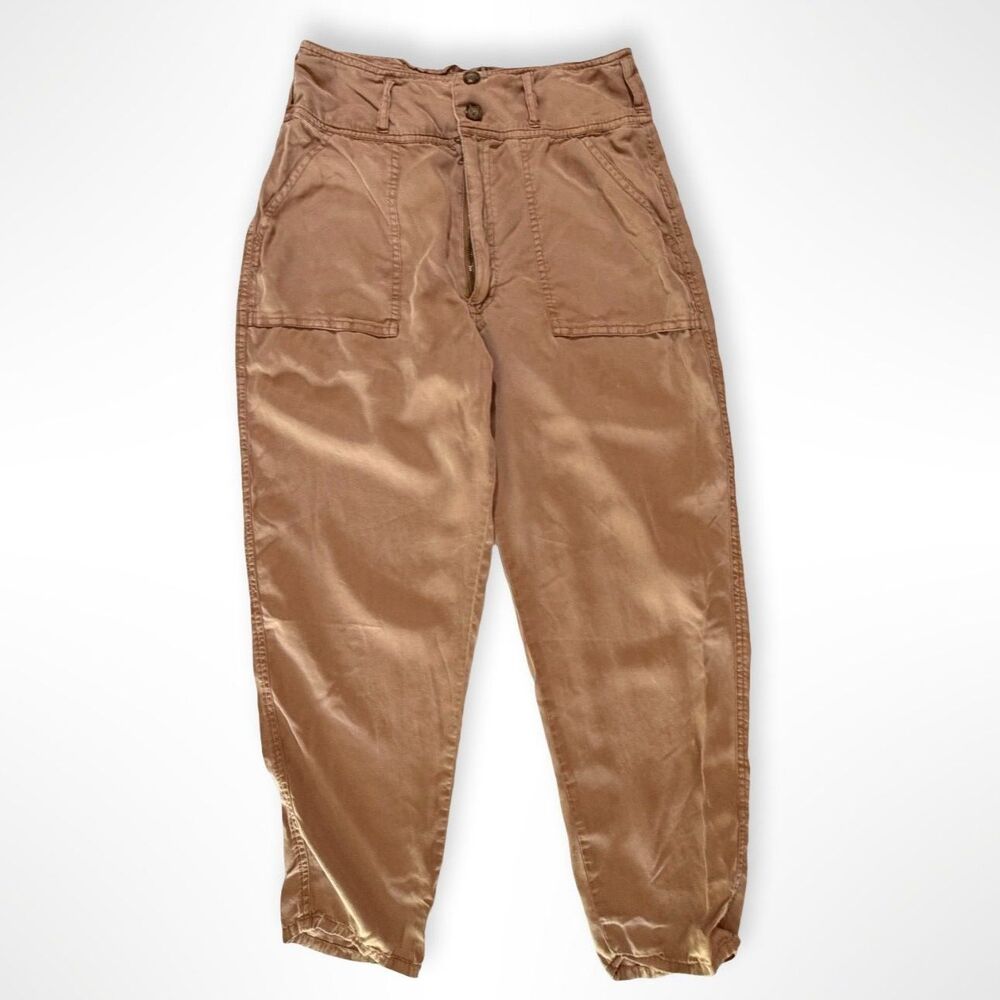 Abercrombie & Fitch Brown Tapered Utility Pants, M Earthy Gorpcore Casual